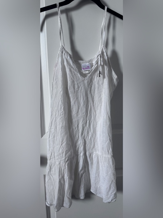 Other - Beliza White Sleeveless V-Neck Summer Swim CoverUp-Medium